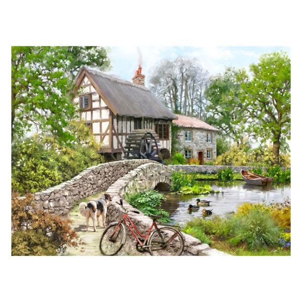 SLIKA STYLER PLATNO WATERMILL 60X80 ST490