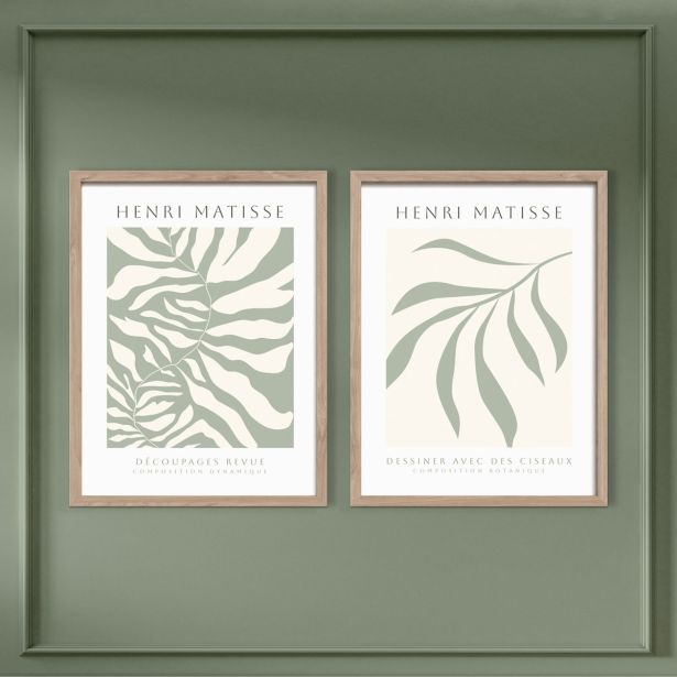 SLIKA STYLER SAGE DVOJNA Z OKVIRJEM 30X40 FR389