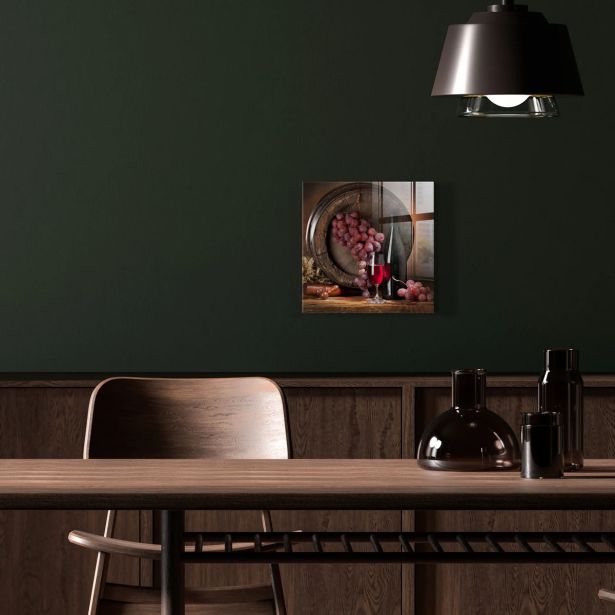 SLIKA STYLER VINO STEKLENA 30X30 GL066