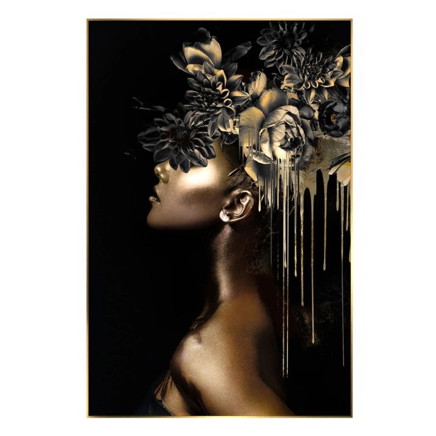 SLIKA STYLER YOWITA STEKLENA Z OKVIRJEM 80X120 FA043