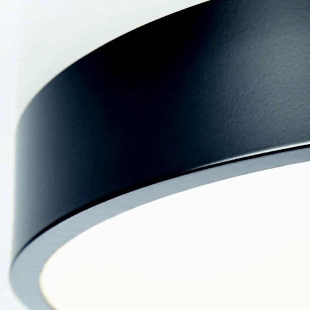 NADGRADNA STROP. SVETILKA SLIMLINE 1X12W, WW, ČRNA FI 330 MM