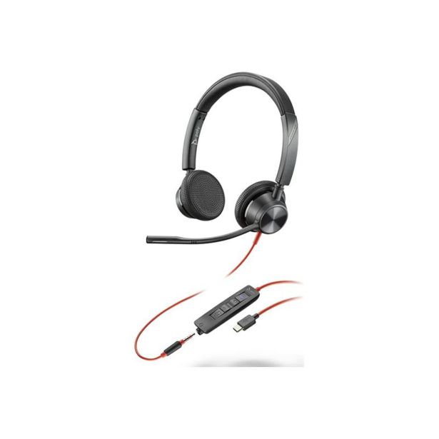 SLUŠALKE HP POLY BLACKWIRE 3325 TEAMS/STEREO/USB-C
