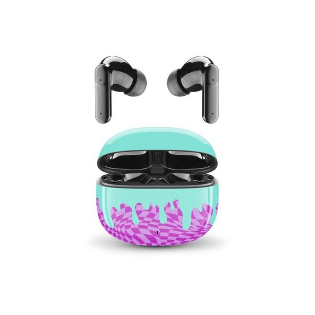 SLUŠALKE MUSIC SOUND MINT-VIJOLA BLUETOOTH UŠESNE TWS