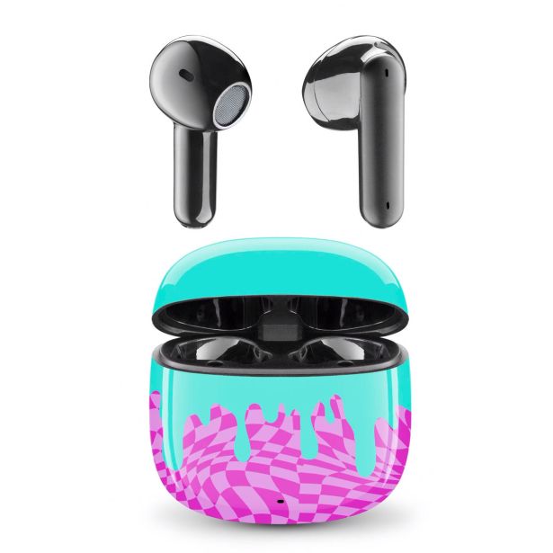 SLUŠALKE MUSIC SOUND TWS, MINT-VIJOLA BLUETOOTH