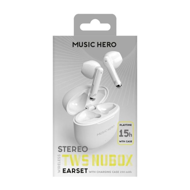 SLUŠALKE SBS NUBOX MUSIC HERO BELE
