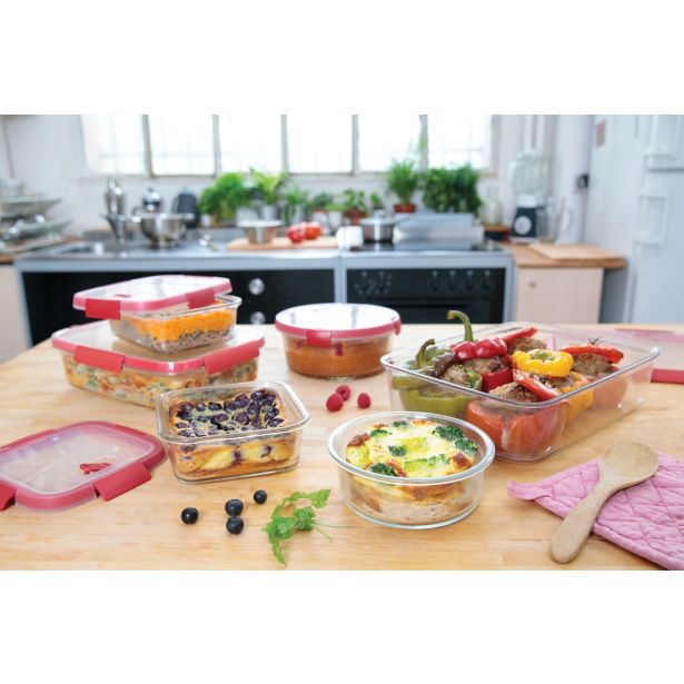 POSODA ZA SHRANJEVANJE CURVER 0.7 L SMART GLASS PRAVOKOTNA