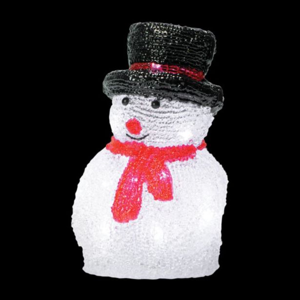 LUČKE MQ SNEŽAK 16 LED 20 CM 3 X AA BATERIJE NISO