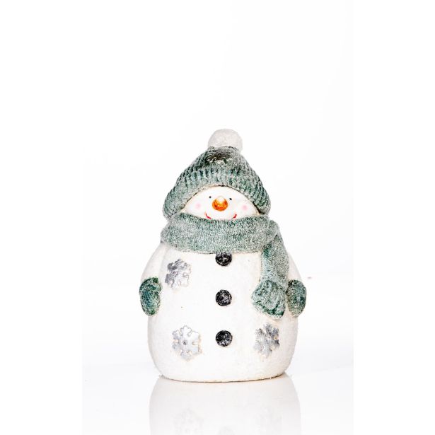 SNEŽAK Z LED LUČKO, VIŠINE 36 CM