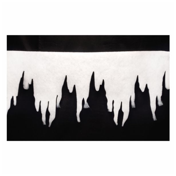 DEKORACIJA R+W SNEŽENI ROB 100X30 CM FILC