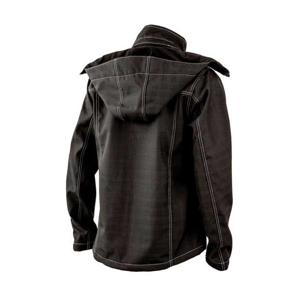 JAKNA ALBATROS SOFTSHELL HAWKING ŠT.M ANTRACIT, BELI ŠIVI