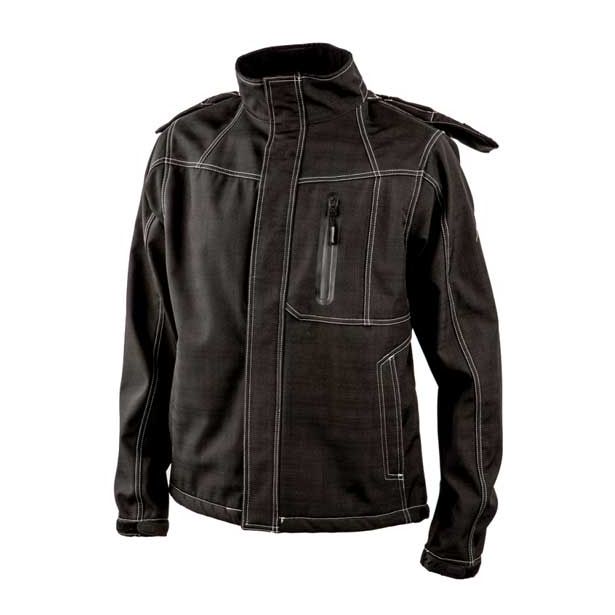 JAKNA ALBATROS SOFTSHELL HAWKING ŠT.S ANTRACIT, BELI ŠIVI