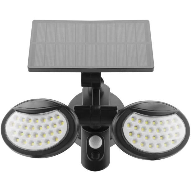 SOLARNA VRTNA SVETILKA ENTAC REFLEKTOR S SENZORJEM 2 LED PANELA 10W 400LM