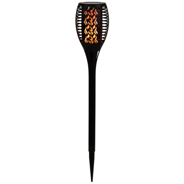 SOLARNA VRTNA SVETILKA GLOBO BAKLA OGENJ ČRNA 0.1W 3V, 1800K