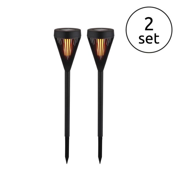 SOLARNA VRTNA SVETILKA GLOBO NABODALO 2 KOS LED 0.1W IP44 1600K 75X430 MM