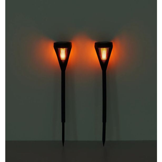 SOLARNA VRTNA SVETILKA GLOBO NABODALO 2 KOS LED 0.1W IP44 1600K 75X430 MM