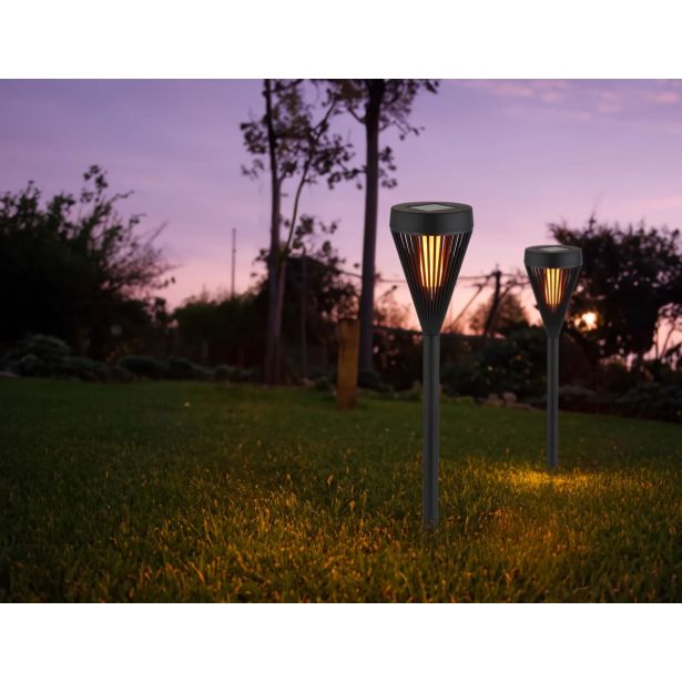 SOLARNA VRTNA SVETILKA GLOBO NABODALO 2 KOS LED 0.1W IP44 1600K 75X430 MM