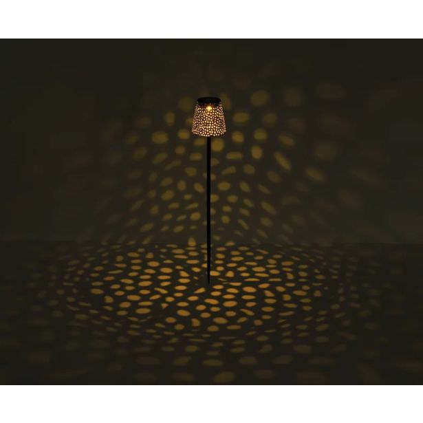 SOLARNA VRTNA SVETILKA GLOBO NABODALO S SENČNIKOM LED 0.06W IP44 3000K 12X70 CM