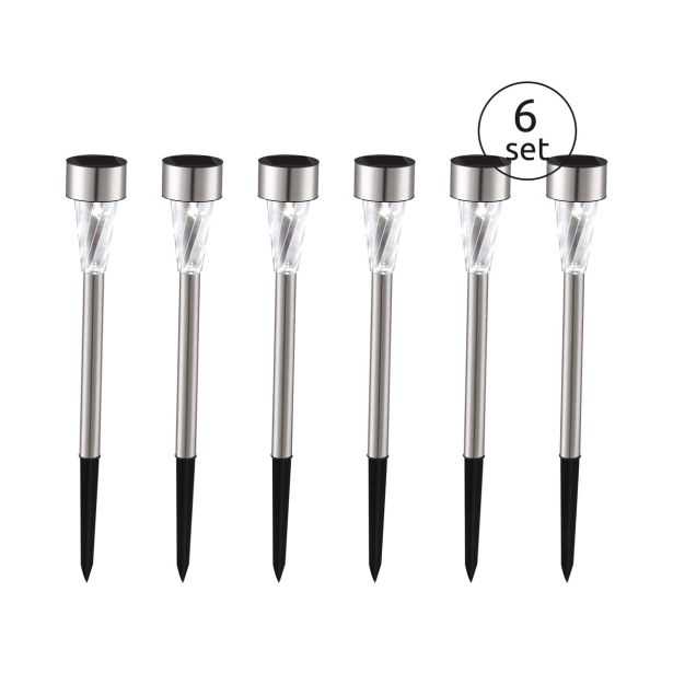 SOLARNA VRTNA SVETILKA GLOBO NABODALO 6 KOS LED 0.06W IP44 7000K 47X47X350 MM