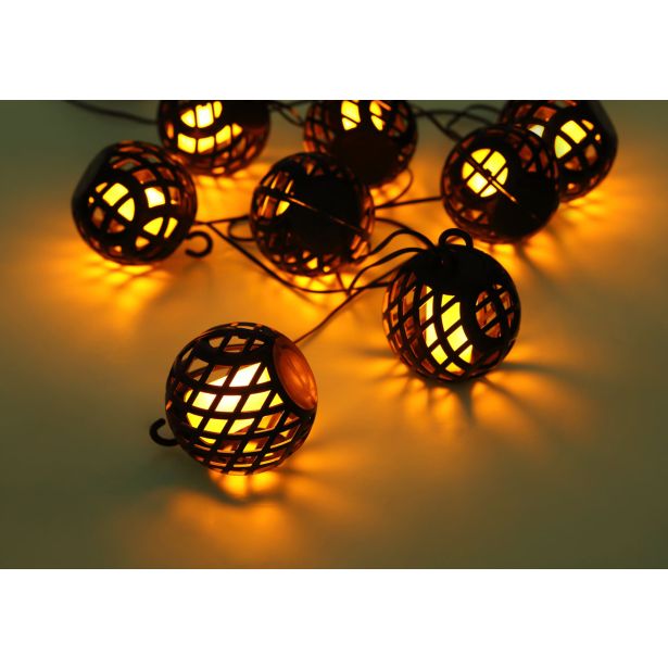 SOLARNA VRTNA SVETILKA GLOBO PRAVLJIČNE LUČKE VERIGA 0.1W 3V, 1700K