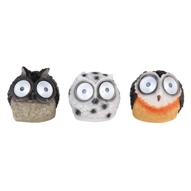 SOLARNA VRTNA SVETILKA GLOBO SOVA LED 0.06W IP44 4500K 115X112X100 MM