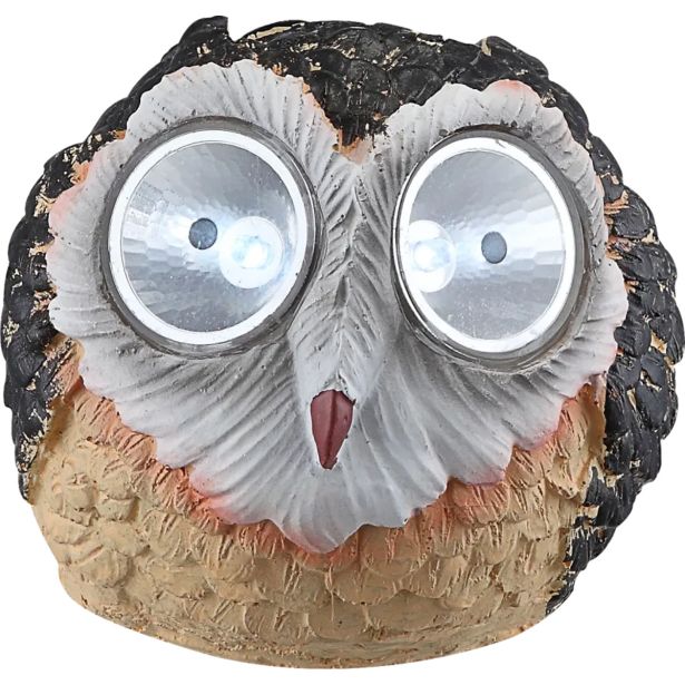 SOLARNA VRTNA SVETILKA GLOBO SOVA LED 0.06W IP44 4500K 115X112X100 MM