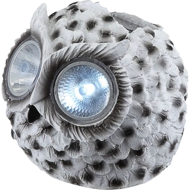 SOLARNA VRTNA SVETILKA GLOBO SOVA LED 0.06W IP44 4500K 115X112X100 MM