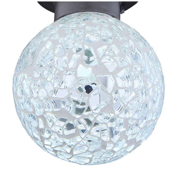 SOLARNA VRTNA SVETILKA GLOBO Z OBEŠALOM LED 0.06W IP44 60X158 MM