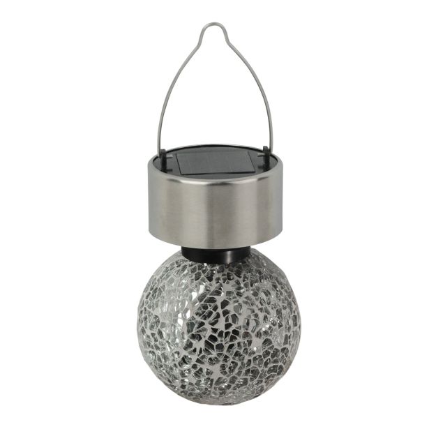 SOLARNA VRTNA SVETILKA GLOBO Z OBEŠALOM LED 0.06W IP44 60X158 MM