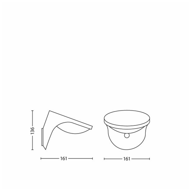 SOLARNA VRTNA SVETILKA PHILIPS 17808/93/16 DUSK 1X1.5W LED ANTRACIT