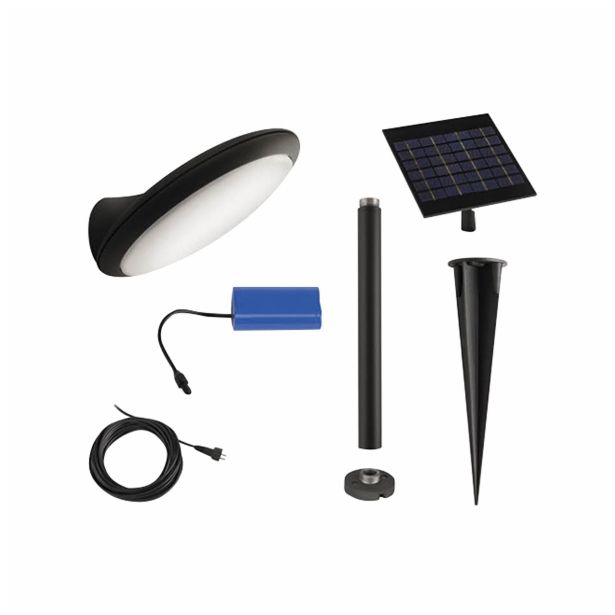 SOLARNA VRTNA SVETILKA PHILIPS 17822/93/16 RAVEN ANTRACIT 1X4.5W LED