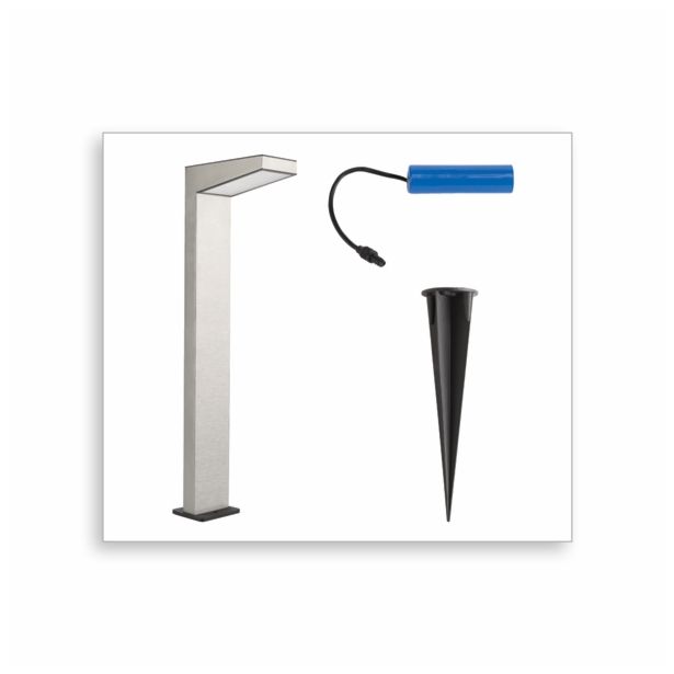 SOLARNA VRTNA SVETILKA PHILIPS GREENHOUSE 1X1W LED 17812/47/16 INOX