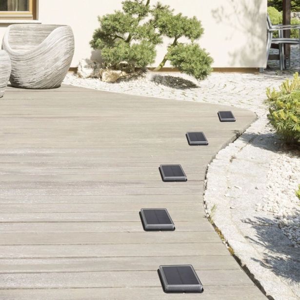 SOLARNA VRTNA SVETILKA RABALUX BILBAO 0.2W ČRNA