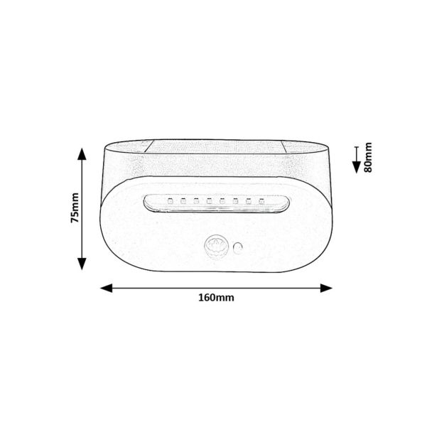 SOLARNA VRTNA SVETILKA RABALUX BREZNO 3.2W D16CM