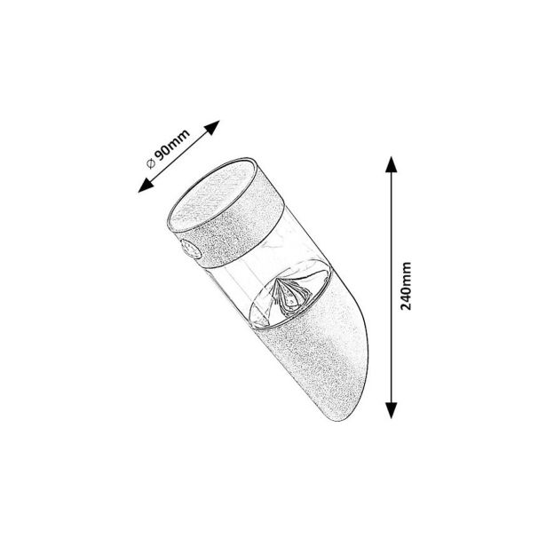 SOLARNA VRTNA SVETILKA RABALUX KAPUAS 1.5W D9CM