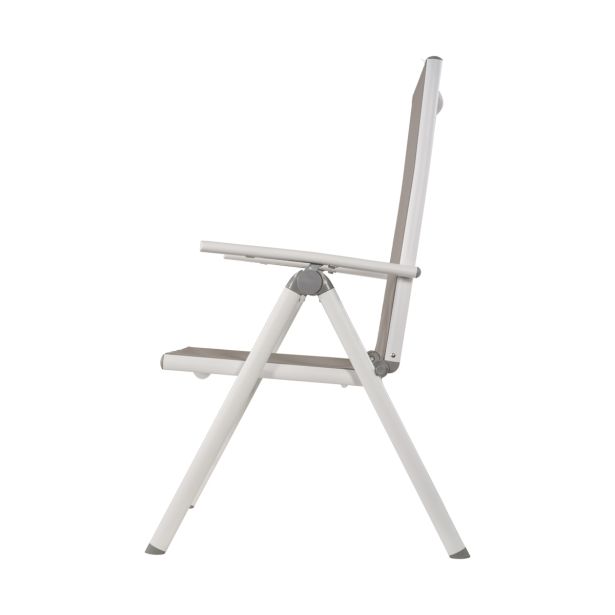 KOVINSKI STOL LESLI SOLEIL BELI 70X55X107 CM