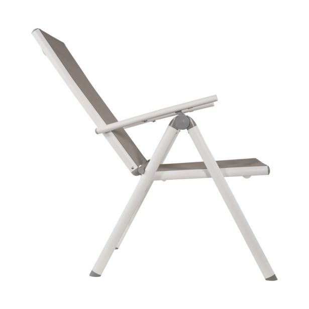 KOVINSKI STOL LESLI SOLEIL BELI 70X55X107 CM