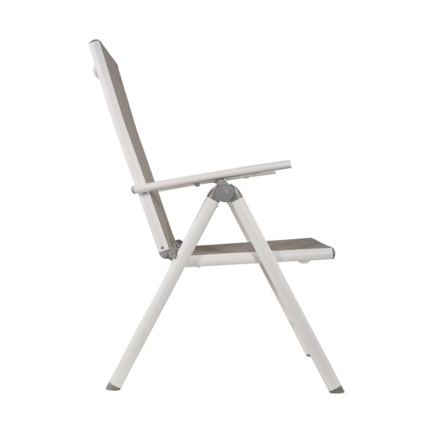 KOVINSKI STOL LESLI SOLEIL BELI 70X55X107 CM