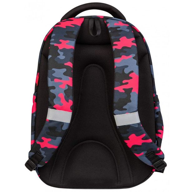 ŠOLSKI NAHRBTNIK TARGET 2V1 CURVED CAMOUFLAGE PINK 26943