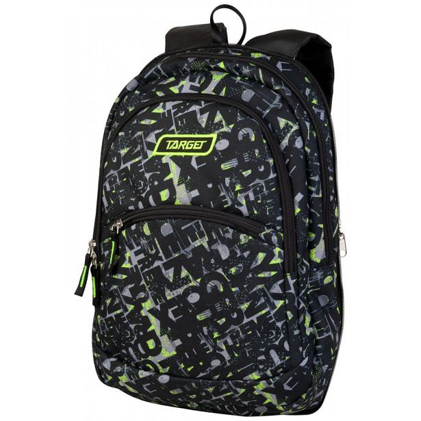 ŠOLSKI NAHRBTNIK TARGET 2V1 CURVED GREEN FUSION 27623