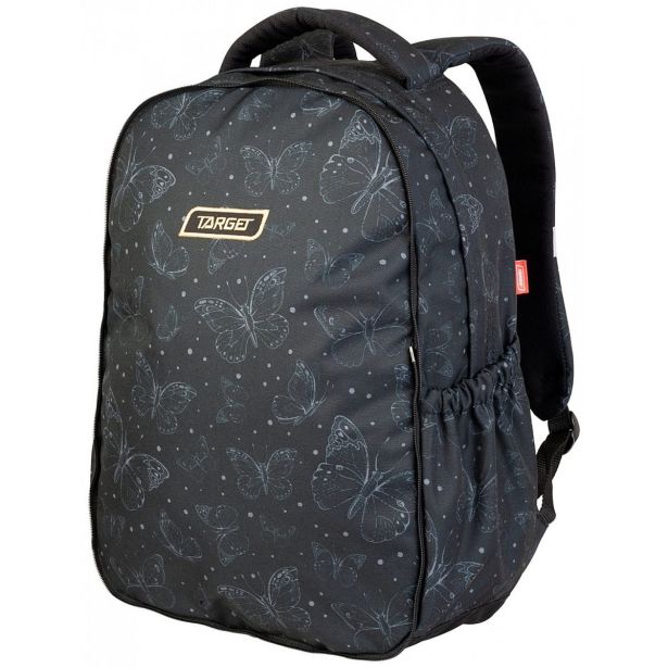 ŠOLSKI NAHRBTNIK TARGET 2V1 CURVED SPARKLING BUTTERFLY 27643