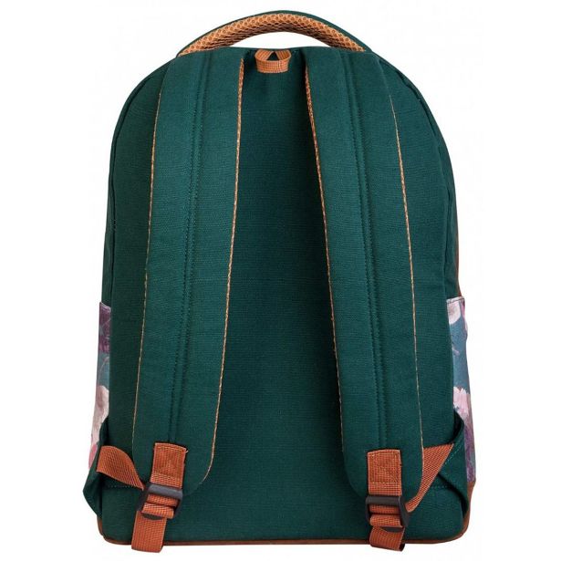 ŠOLSKI NAHRBTNIK TARGET CANVAS FLORAL GREEN 26777