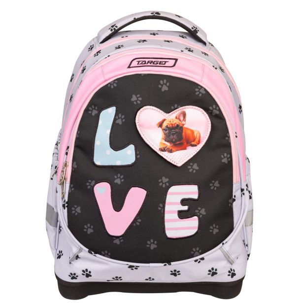 ŠOLSKI NAHRBTNIK TARGET SUPERLIGHT PETIT I LOVE PETS 28051