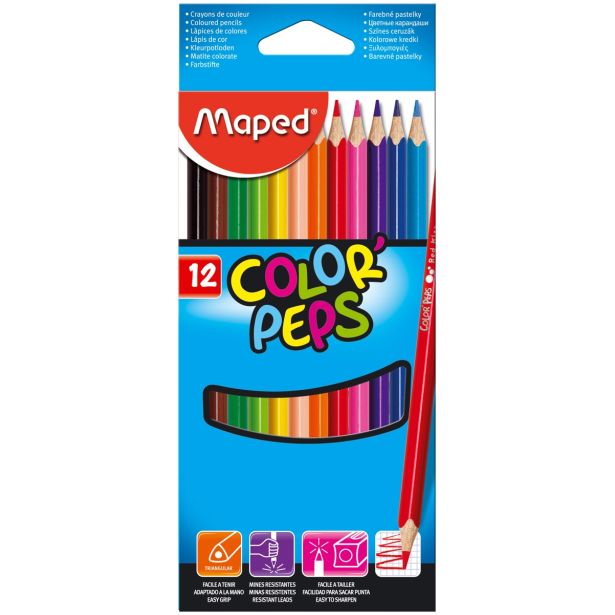 ŠOLSKI PRIPOMOČEK MAPED BARV. MAPED COLOR'PEPS 12/1