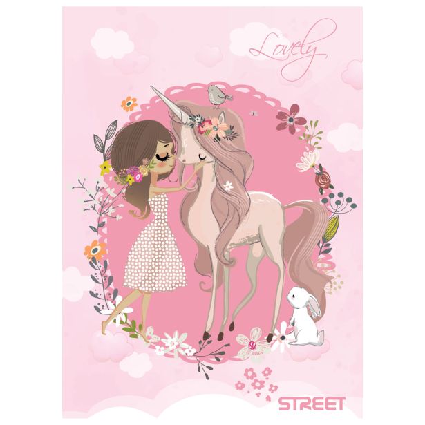 ŠOLSKI ZVEZEK STREET LOVELY TALE A4 BREZČRTEN, 54 LISTOV, SORT