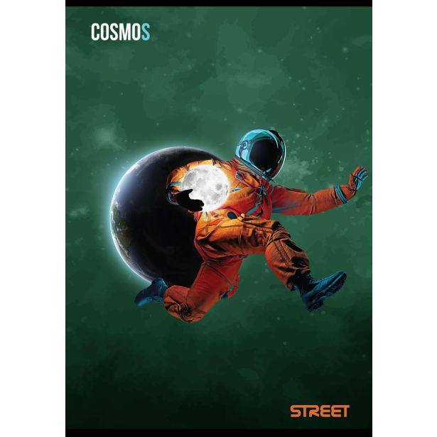 ŠOLSKI ZVEZEK STREET SPACE A4 KARO 5 MM, 54 LISTOV, SORT