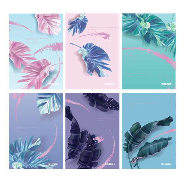 ŠOLSKI ZVEZEK STREET BOTANIC A5 54L ČRTNI