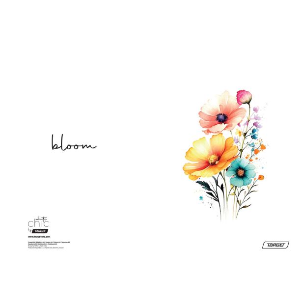 ŠOLSKI ZVEZEK TARGET A4 80L ČRTE WHITE CHIC 28215