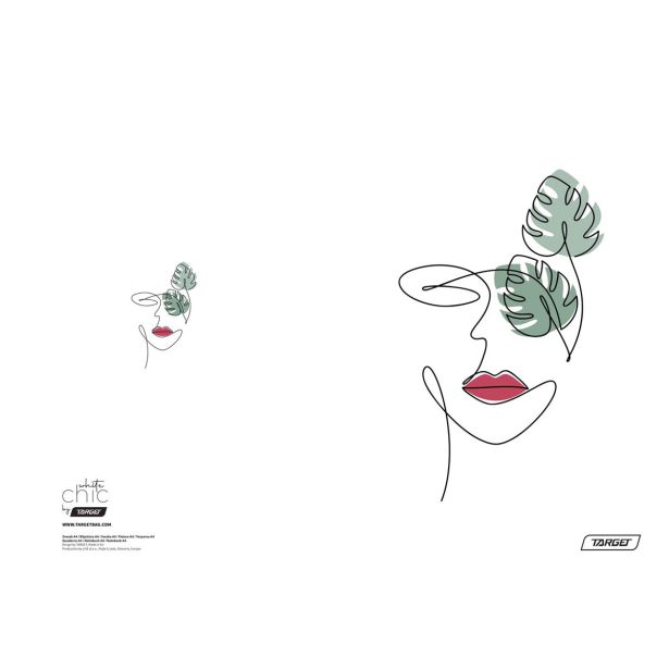 ŠOLSKI ZVEZEK TARGET A4 80L ČRTE WHITE CHIC 28215