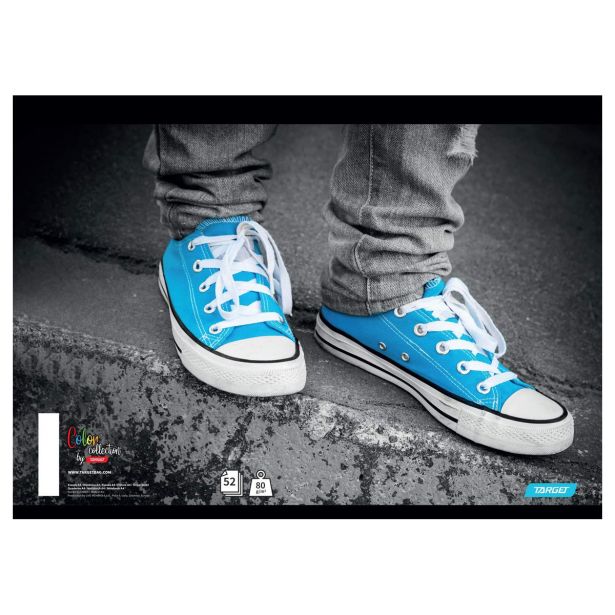 ŠOLSKI ZVEZEK TARGET A4 BREZČRTEN COLOR COLLECTION 27865