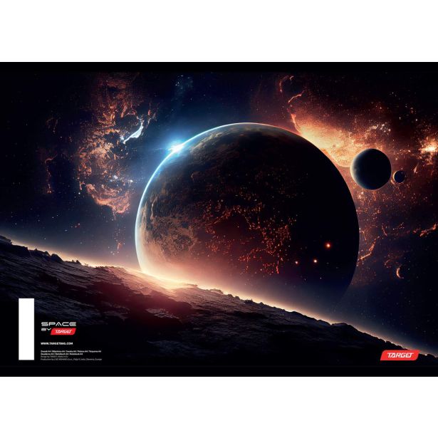 ŠOLSKI ZVEZEK TARGET A4 BREZČRTEN SPACE 26905